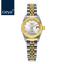Geya мужские часы с золотым календарем и сапфировым стеклом, водонепроницаемые светящиеся Роскошные ролевые часы, мужские кварцевые наручные часы heren horloge