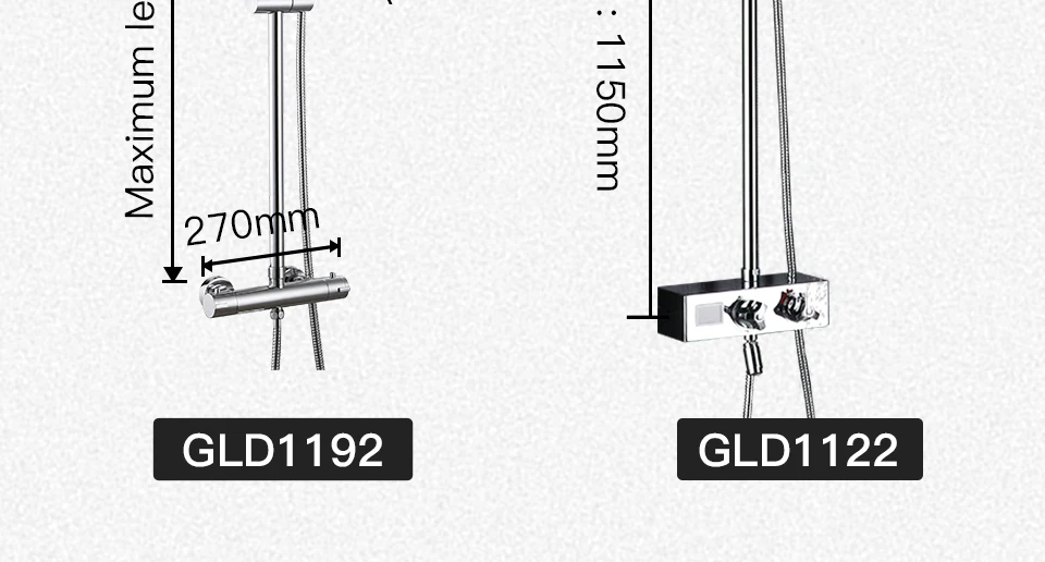 GAPPO Термостатический смеситель для душа, Хромированный Цвет, для ванной, смеситель для душа, набор, водопад, дождь, душевая головка, кран для ванны, краны