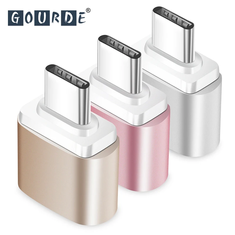 

[2-Pack] Type C Adapter Aluminum USB 2.0 Type C Converter for MacBook for Samsung S8 plus Female Converter Type-c to USB 5S