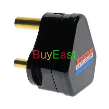 

South Africa Travel Adapter Type M Large 15 amp BS 546 Rewireable Plug Black Color