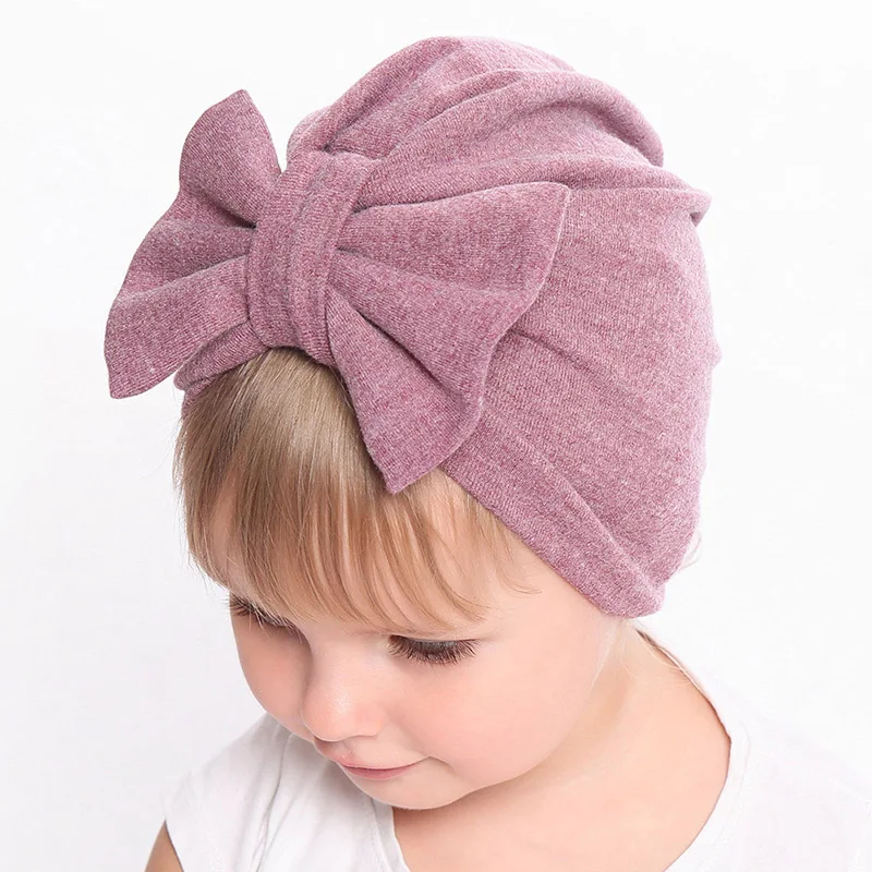 Buy Baby Winter Hat Cotton Velvet Big Bow Hat For Baby