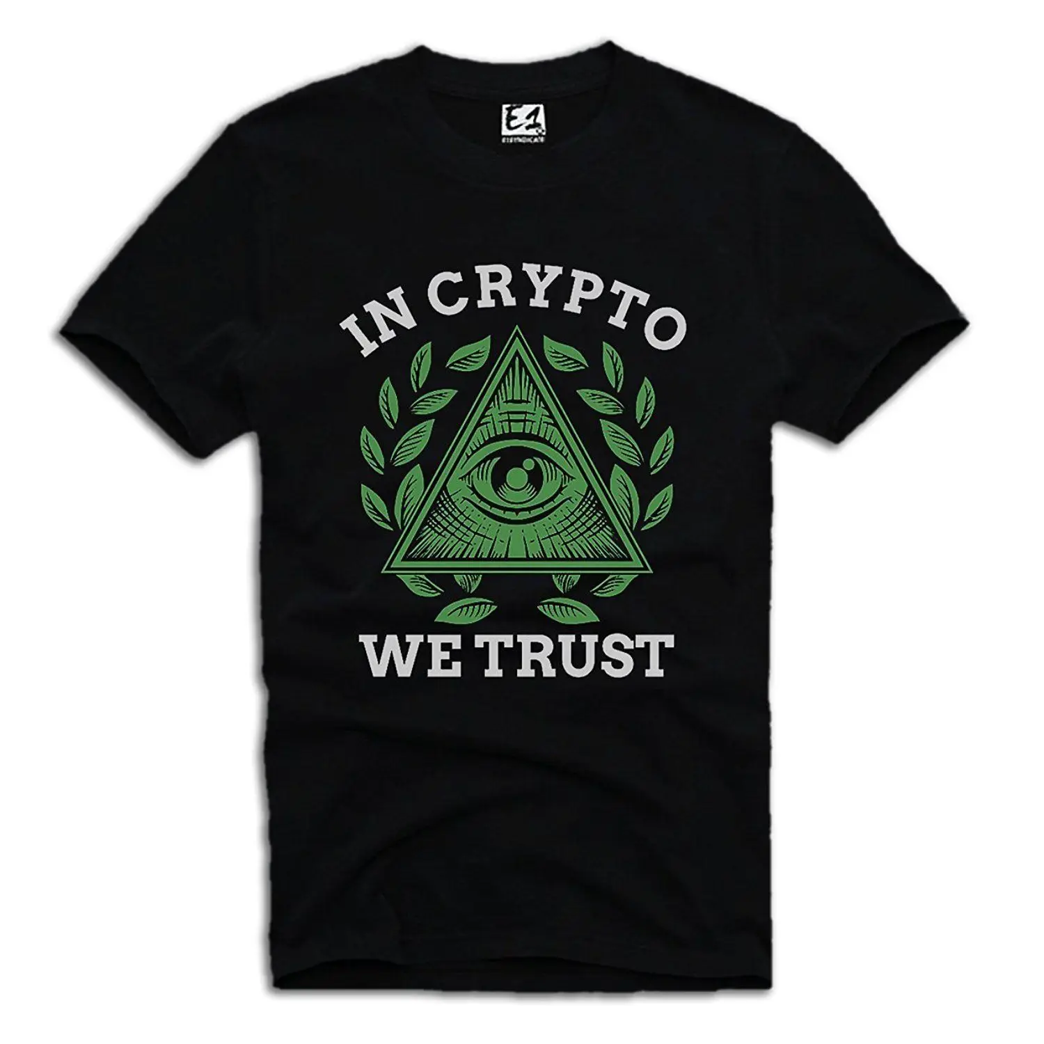 2018 T SHIRT IN CRYPTO WE TRUST BITCOIN ETHEREUM DASH LITECOIN A477DTG 100% Cotton Letter Printed T-Shirts Tees Custom Jersey