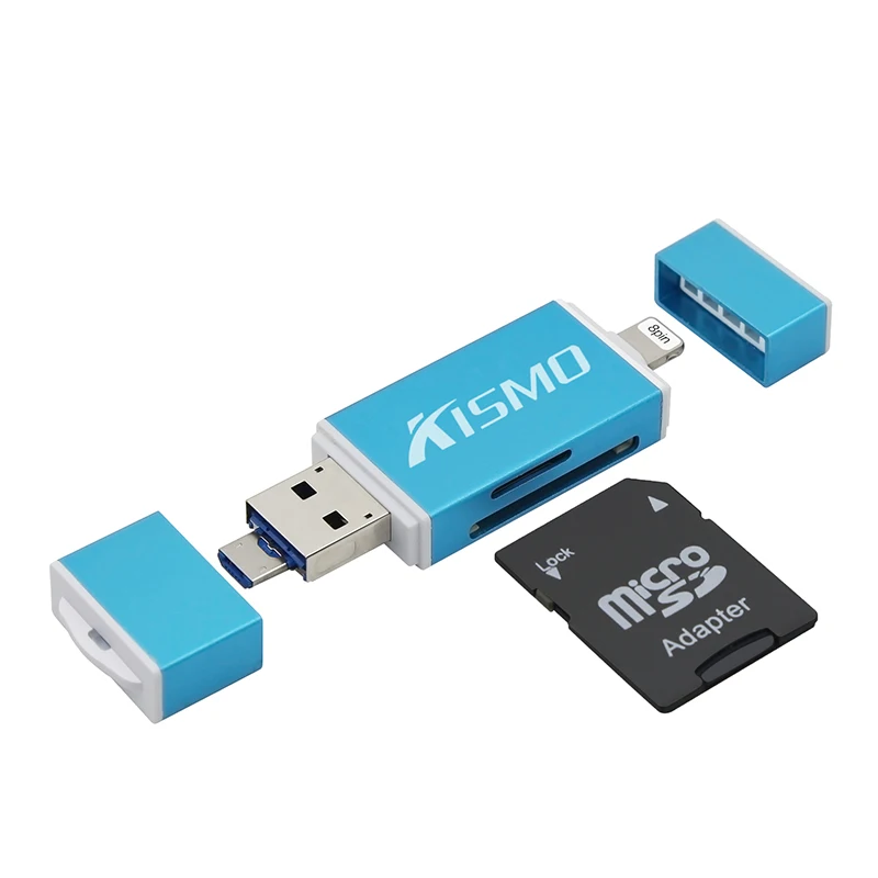 Kismo Micro SD TF карта OTG USB считыватель карт памяти Адаптер для iPhone X 8 7 6 Plus 5S iPad Air A3 A5 A7 S6 S7 Edge Android