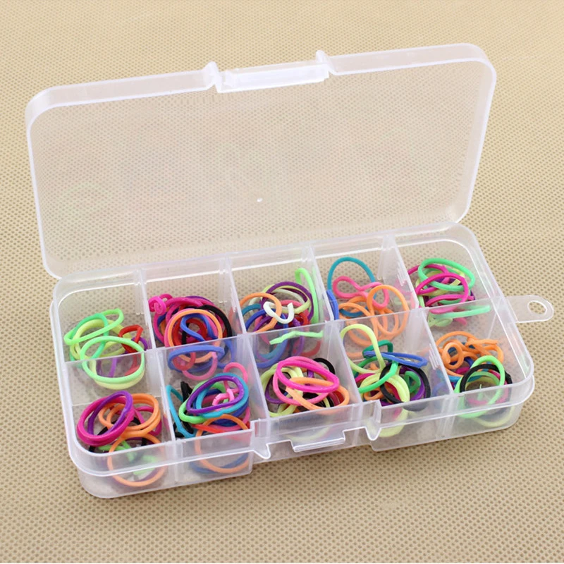 

For Small Component Jewelry Tool Box Bead Pills Organizer 10 Grids Adjustable Transparent Plastic Stationery Holder Box