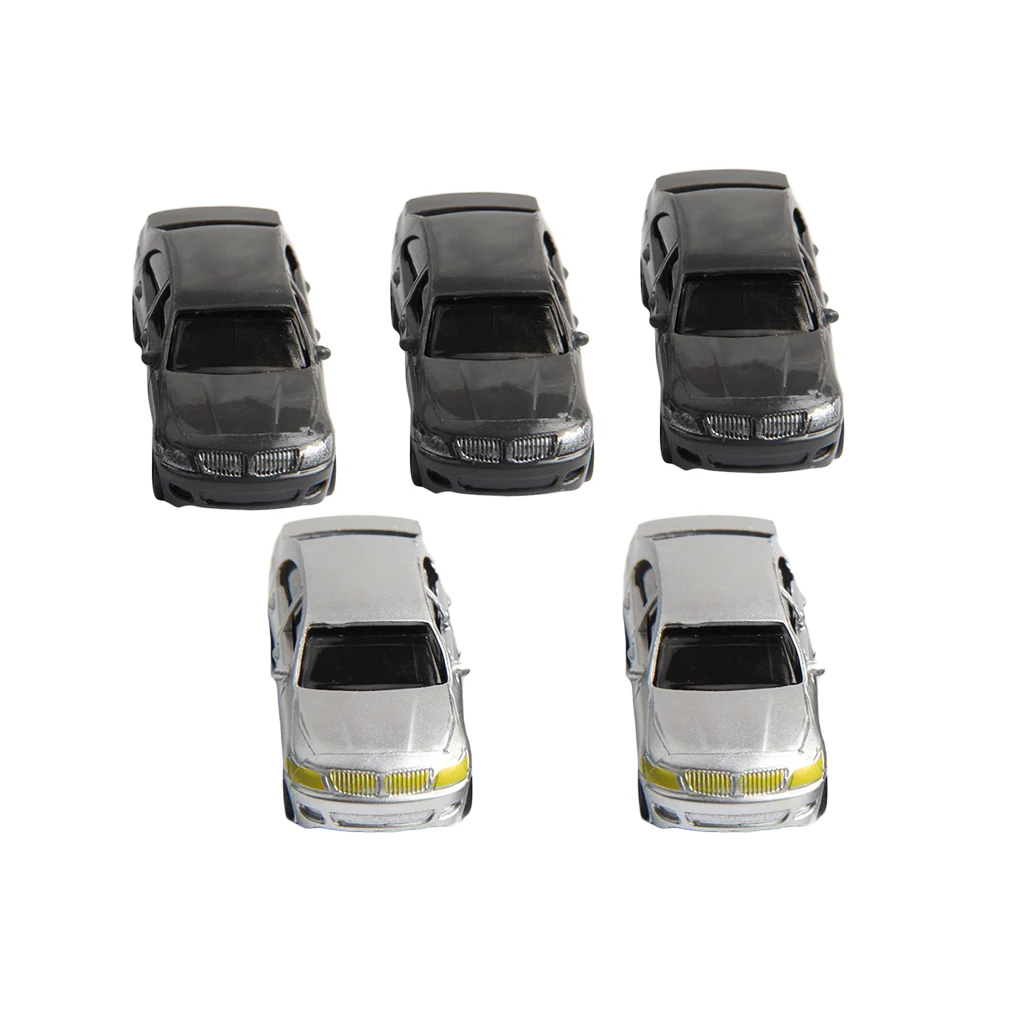 5Pcs 1:75 Scale Car Model Vehicles DIY Sand Table Building Model Materials Scene for Diorama Wargames