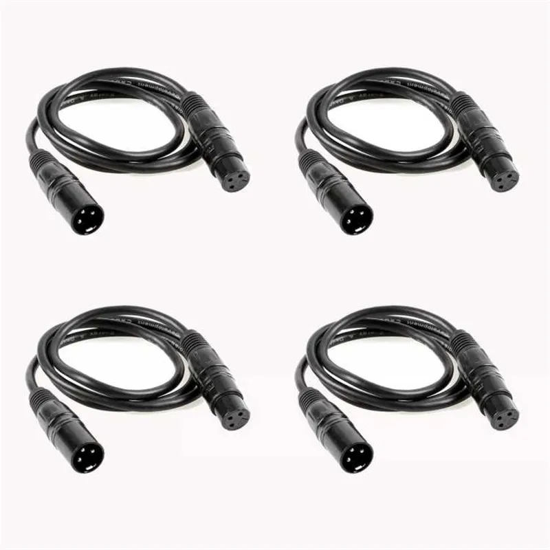 

6 шт., 3-контактный кабель DMX512 для подвисветильник освесветильник сцены