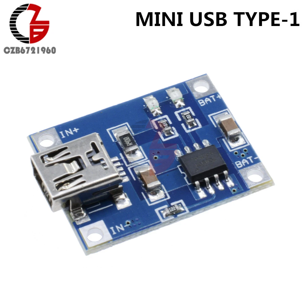 5 шт. тип-c Micro Mini USB TP4056 модуль зарядного устройства литиевой батареи 5В 1А 18650 Защитная плата для мобильных устройств