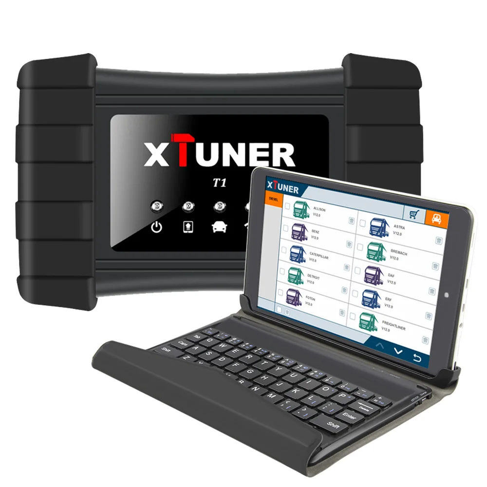 XTUNER T1 тяжелых грузовиков Авто Интеллектуальный диагностический инструмент Поддержка Wi-Fi Чтение информации ECU, чтение DTCs, стирание DTCs, ABS+ WIN10 планшет