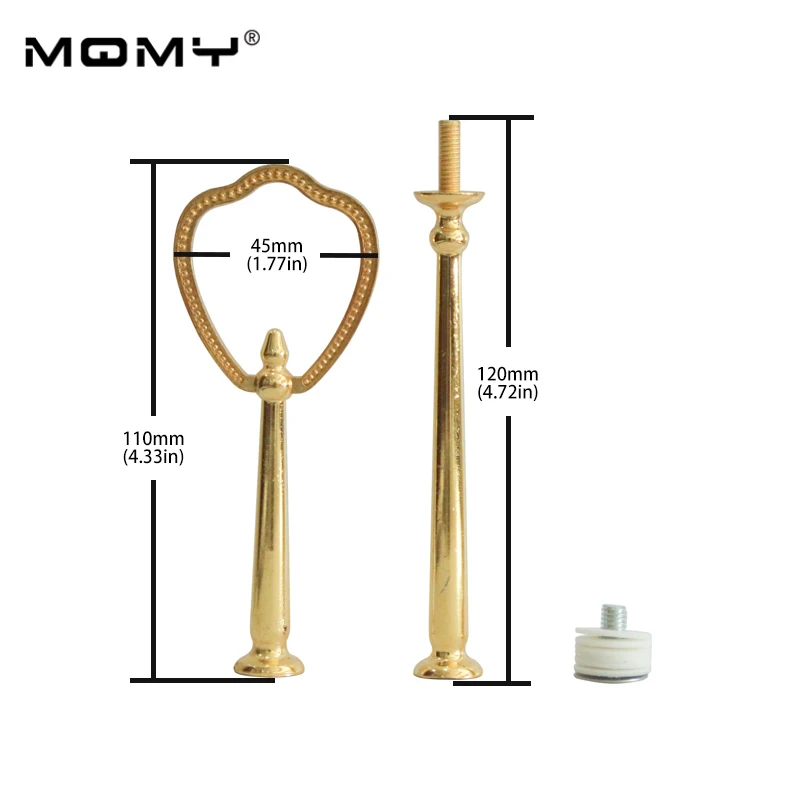 Инструмент кекс Золото Серебро смешанные цвета аксессуар Десерт Металл Свадьба 2 уровня стержни для подставки под торты