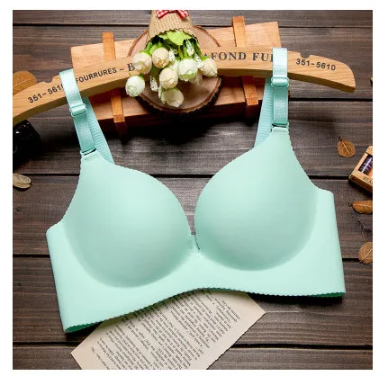 

2019 New Sexy High Quality Cup Front Button Bra Gather Adjustable Women Bra Seamless Underwear Push Up Bra Free Shipping AU0003