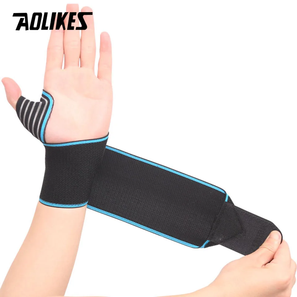 Adjustable Opening Design Weight Lifting Wristband Wrist Support Brace Straps Wraps 1PCS