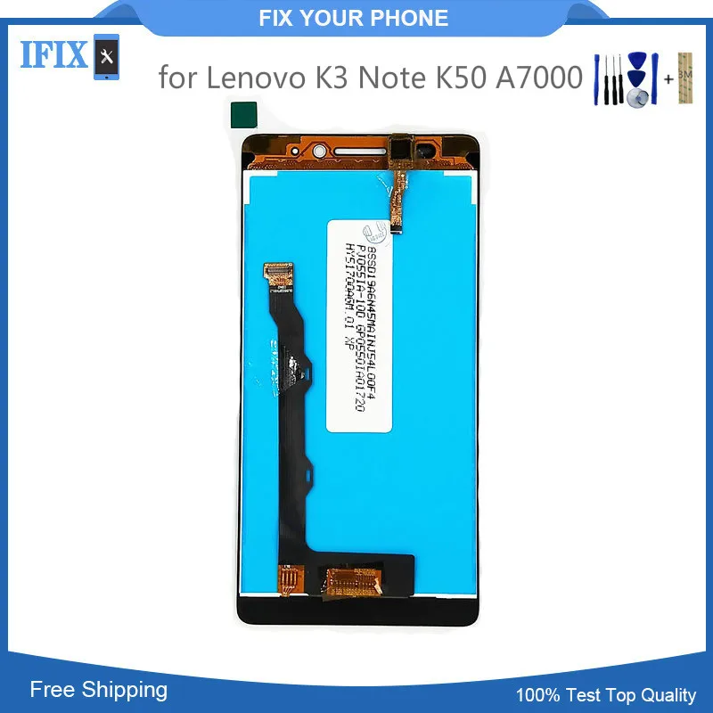 LCD Display Compatible for Lenovo K3 Note K50 A7000 Plus with Touch Screen Digitizer Assembly +Tracking + Tools | Мобильные телефоны