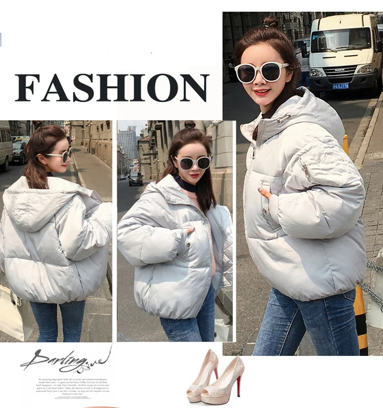 2018 New Autumn Jacket Parka Winter Solid Hooded Coat Women's Warm Down Outwear Thick Casual Cotton-Padded Jackets Coats Lovers (3)