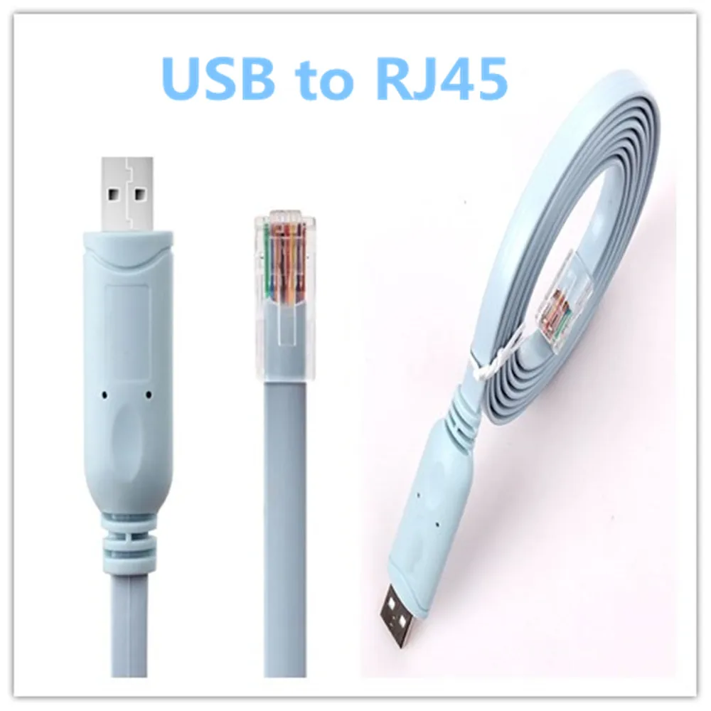 

FDBRO New USB Console Cable FTDI Chip USB To RJ45 Adapter Console Cable FTDI for Cisco H3C HP Routers Setting and Controlling