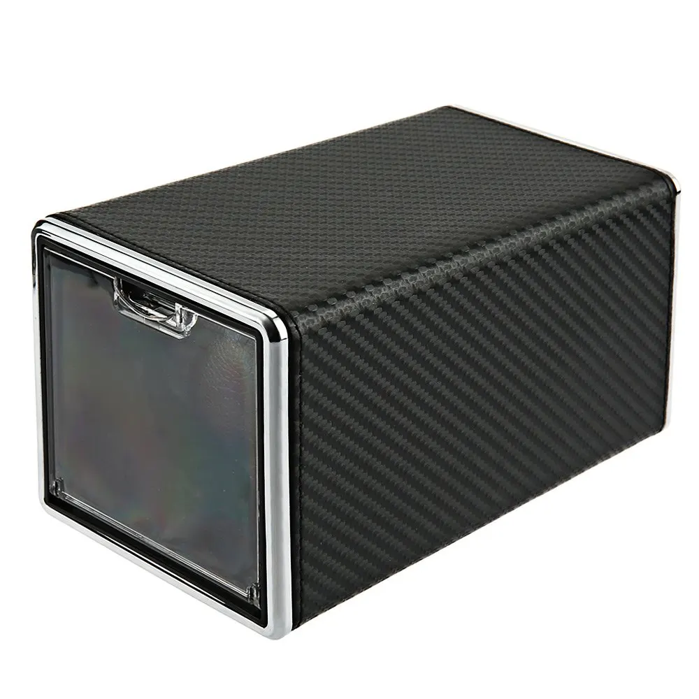 

Automatic Rotation Watch Winder Display Box Transparent Cover Jewelry Storage Organizer with EU Plug #1