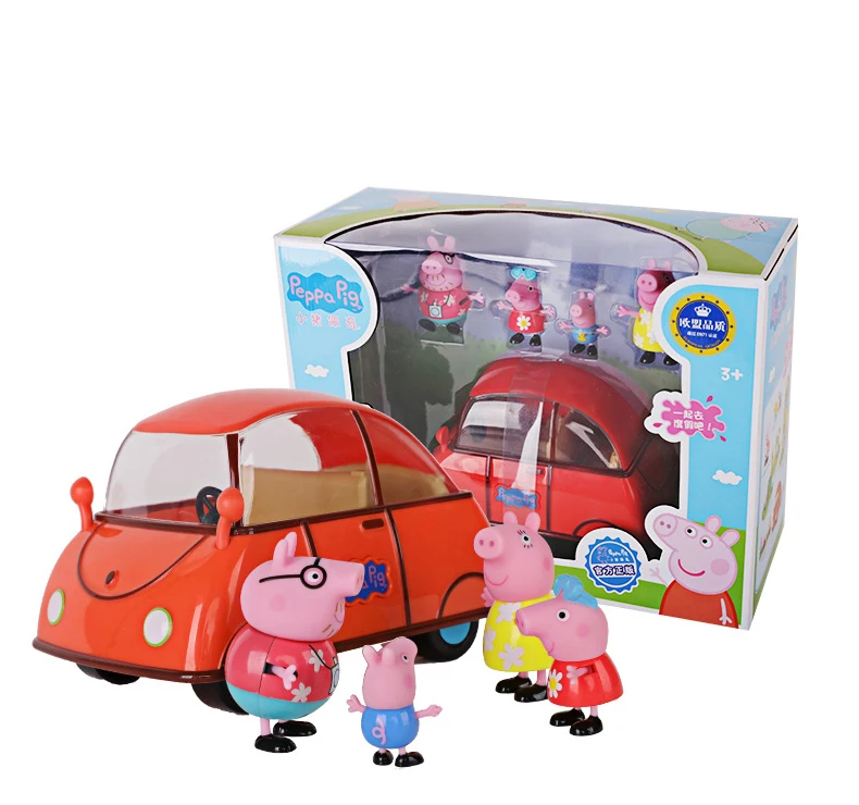 Оригинальная игрушка Peppa, Свинка Джордж, фигурки, кукла Peppa, друзья, любовь, обучение, классная сцена, развивающие игрушки, Детский Рождественский подарок