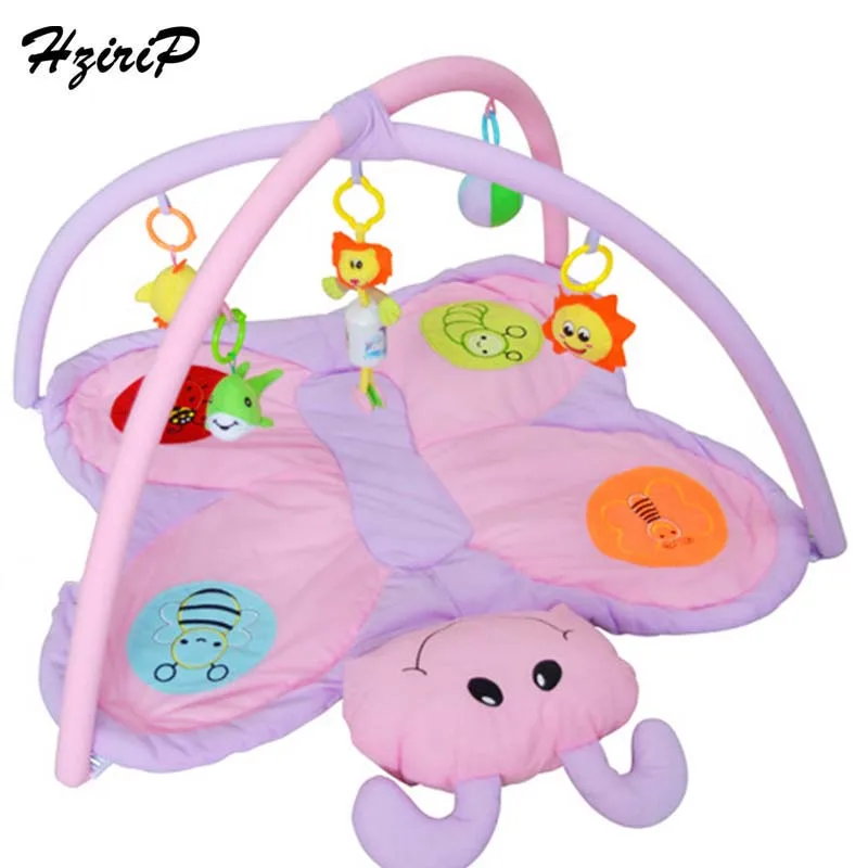Hzirip Baby Boys Girls Play Mat Cute Cartoon Butterfly Gym Blanket