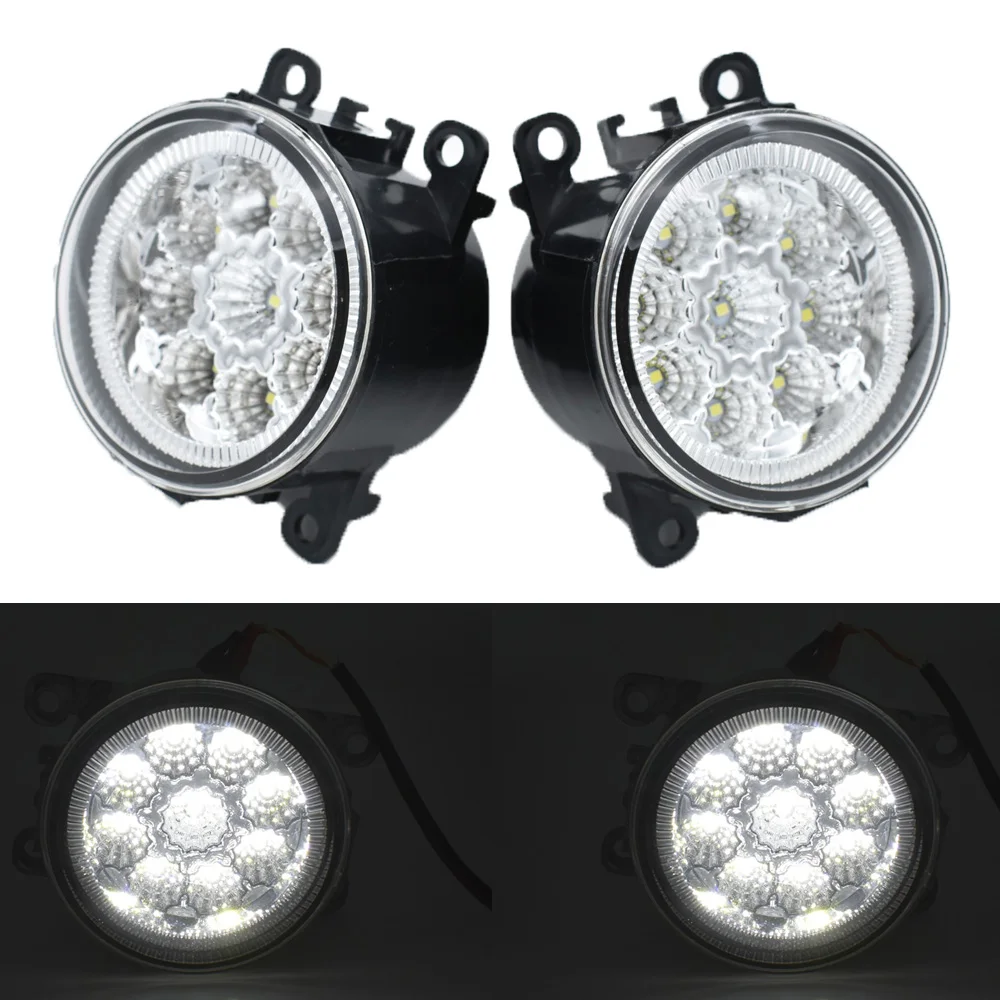 Car Styling High Brightness LED Fog Lamps DRL For Peugeot 208 2014 2015