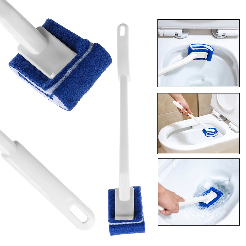 1PC Long Handle Hygienic Toilet Cleaning Brush Plastic Home Washing