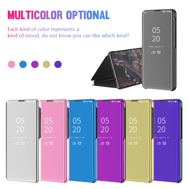 

Flip Stand Phone Case For Samsung Galaxy M20 M10 S10E A7 A9 2018 Note 9 Full Mirror Leather Cases For Samsung Galaxy S10 Cover
