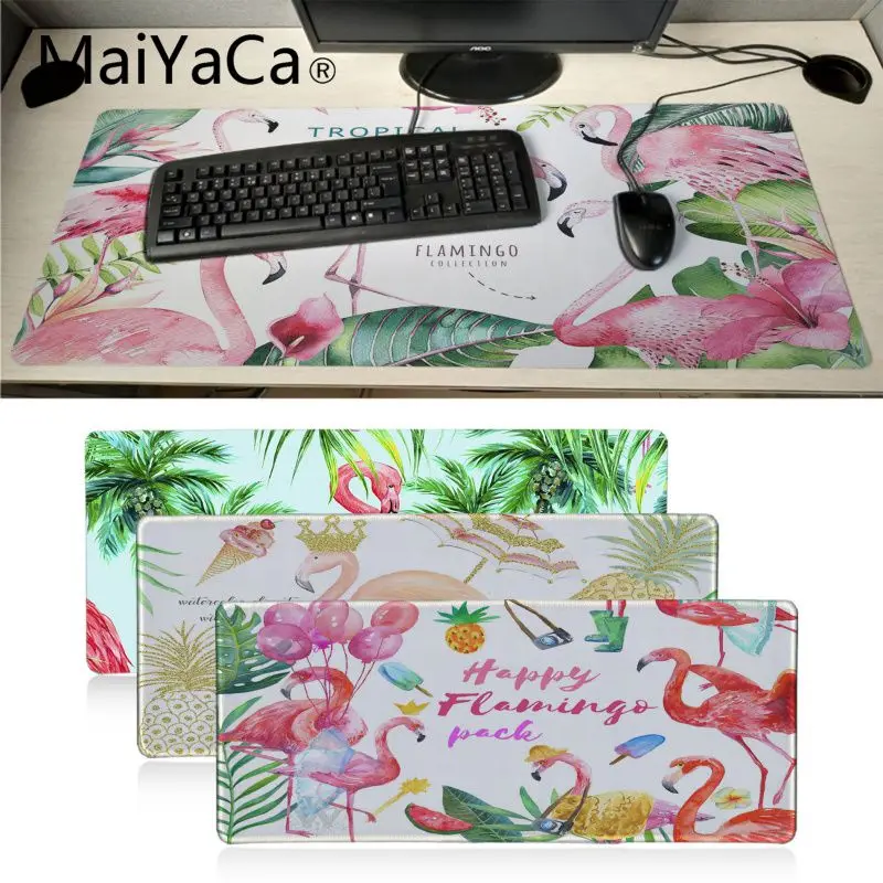 

MaiYaCa Watercolor tropical Plant leaves flamingo Fruit Office Mice Gamer Gaming Keyboard Mat PC Computer Tablet anime Mouse Pad