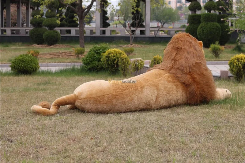 Fancytrader яркий настоящий лев! Жизнь как лев игрушка 87 ''220 см Редкий в мире! Огромный гигантский плюшевый с наполнителем Король Лев Simba FT90304