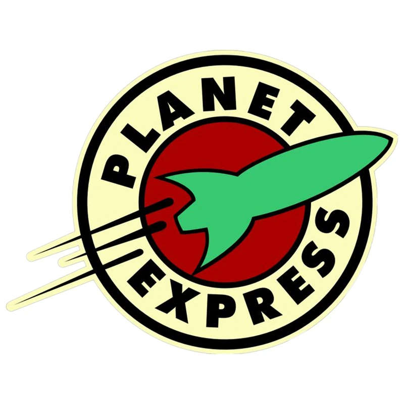 

CK2388#18*14cm planet express funy car sticker full color decal printed PVC car auto stickers for car bumper window car decor