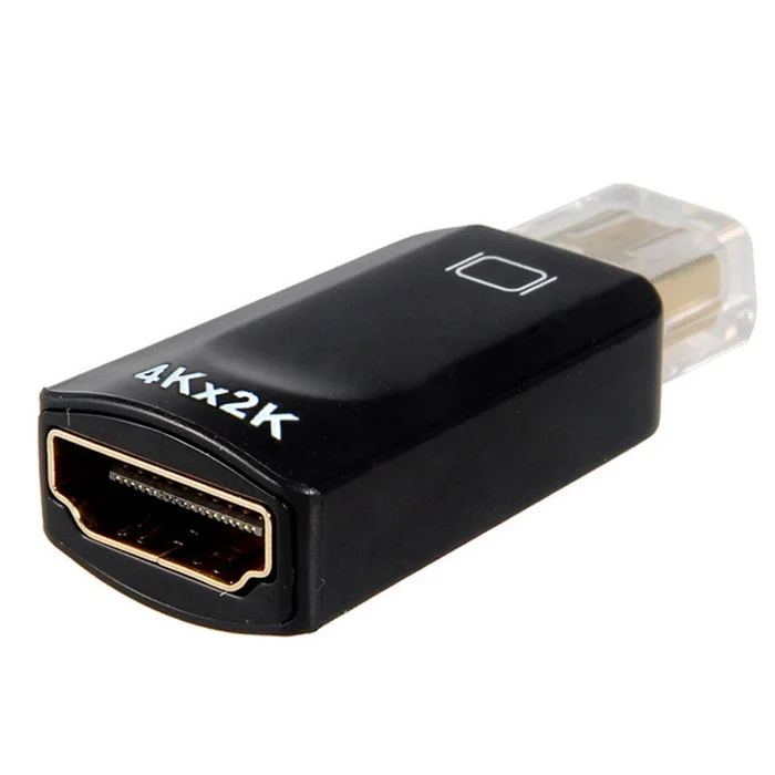 Cablecc черный мини порт DisplayPort DP источник к HDMI Female 1 4 HDTV адаптер с поддержкой аудио и