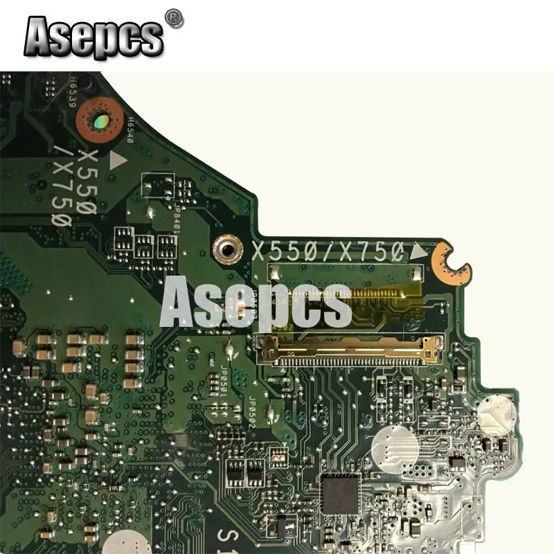 Asepcs X550ZA Материнская плата ноутбука для ASUS X550ZA X550ZE X550Z X550 K550Z X555Z VM590Z тест оригинальная материнская плата A10-7400P LVDS GM