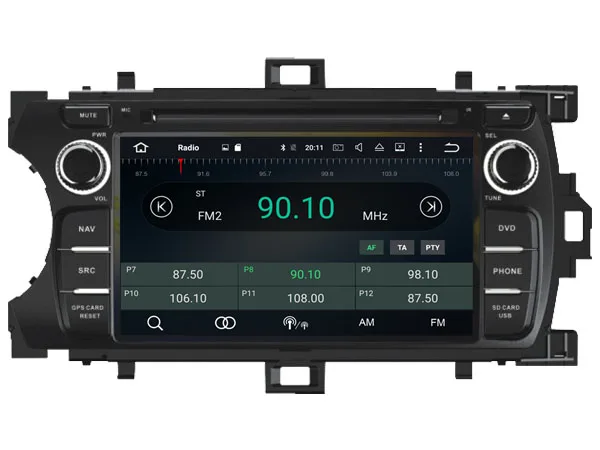 Sale OTOJETA Android 8.0 car DVD octa Core 4GB RAM 32GB rom with IPS screen multimedia player for TOYOTA YARIS 2012 Car stereo radio 2