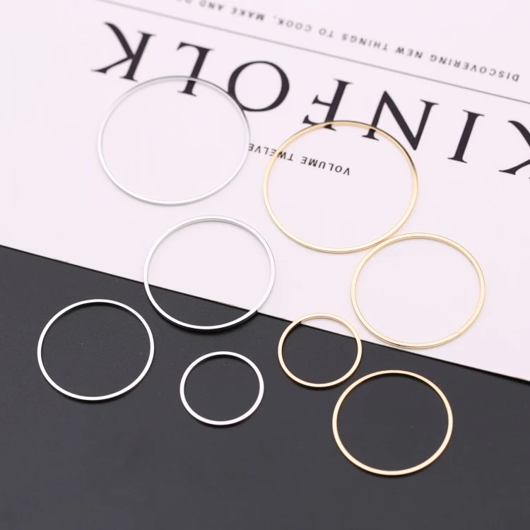 50 шт. 30*21 мм латунные золотые закрытые кольца для изготовления ювелирных изделий Аксессуары
