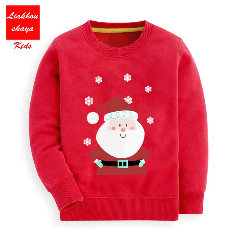 Liakhouskaya/ г., модные толстовки с рисунком рождественских деревьев топы с длинными рукавами для девочек, толстовки, одежда для девочек-подростков 12 лет - Цвет: Full Red