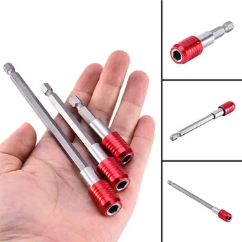 

100mm 1/4" Magnetic Hex Shank Quick Release Drill Bit Screwdriver Screw Holder hex shank Drill magnetic extension bit holder