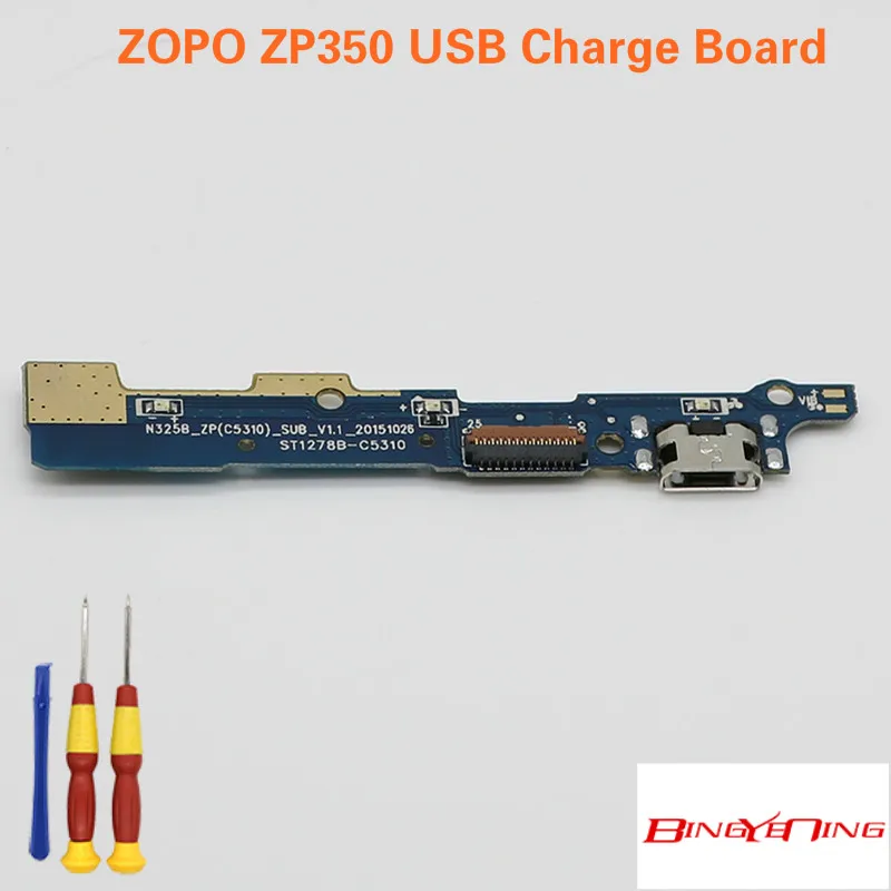 BingYeNing usb разъем плата для зарядки ZOPO ZP350 Flex зарядка кабелей модуль микрофон сотовый телефон мини USB порт