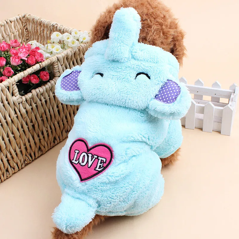 Супер термальный коралловый бархат зимняя собака толстовка свинья и слон дизайн