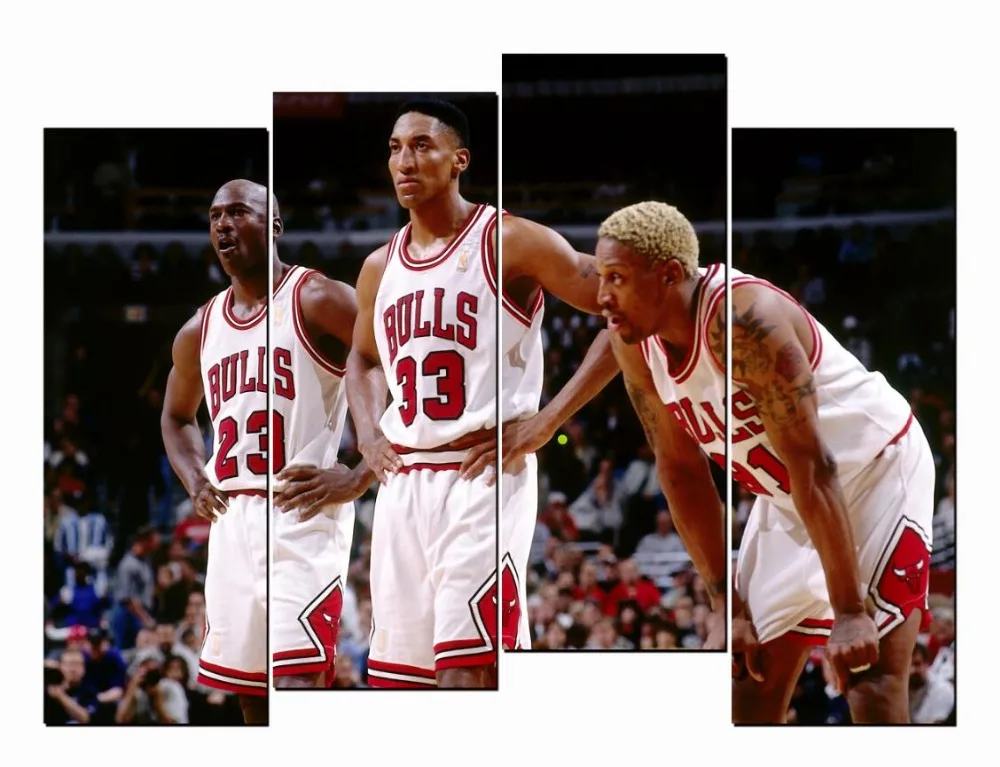 rodman jordan pippen poster