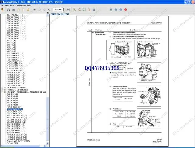 Ремонт вилочного погрузчика Komatsu 2012