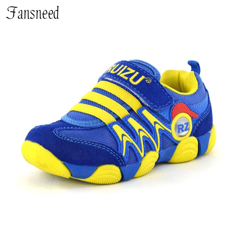 

2019 new style fashion children's sports shoes genuine leather neutral boys and girls shoes luminous brand size 23 to 30