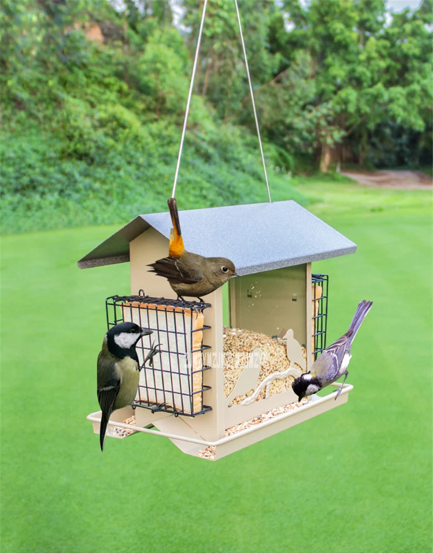 CW3138 креативная уличная кормушка для птиц сад балкон поле для птиц контейнер для еды парк птичий домик принадлежности для кормления птиц горячая распродажа