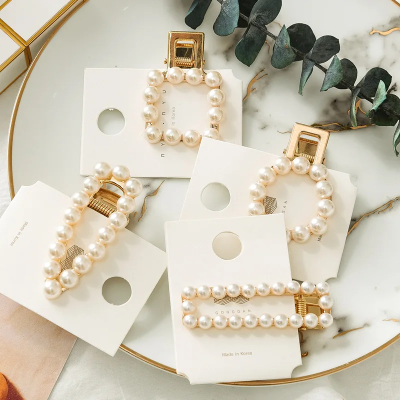 2019 New Fashion Women Pearl Hair Clip Snap Hair Barrette Stick Hairpin Hair Styling Accessories For Women Girls Dropshipping 2019 New Fashion Women Pearl Hair Clip Snap Hair Barrette Stick Hairpin Hair Styling Accessories For Women Girls Dropshipping