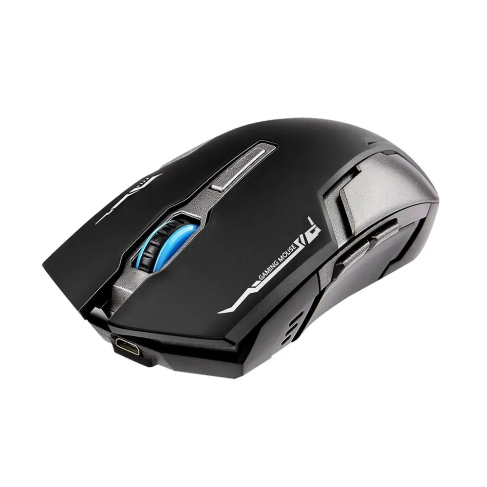 

G809 2.4GHz Wireless Gaming Mouse 1200DPI with 6 Buttons Ergonomic USB Rechargeable Mouse for PC Laptop Computer