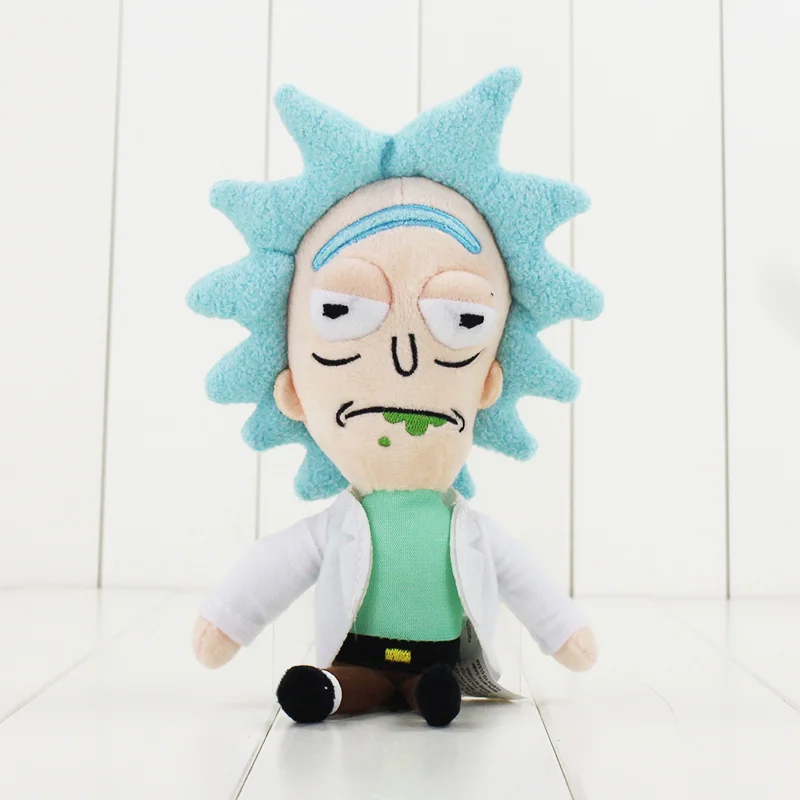 Милые плюшевые куклы Rick and Morty, 23 см, kawaii Q, мягкие куклы, подарок на Рождество и день рождения для детей