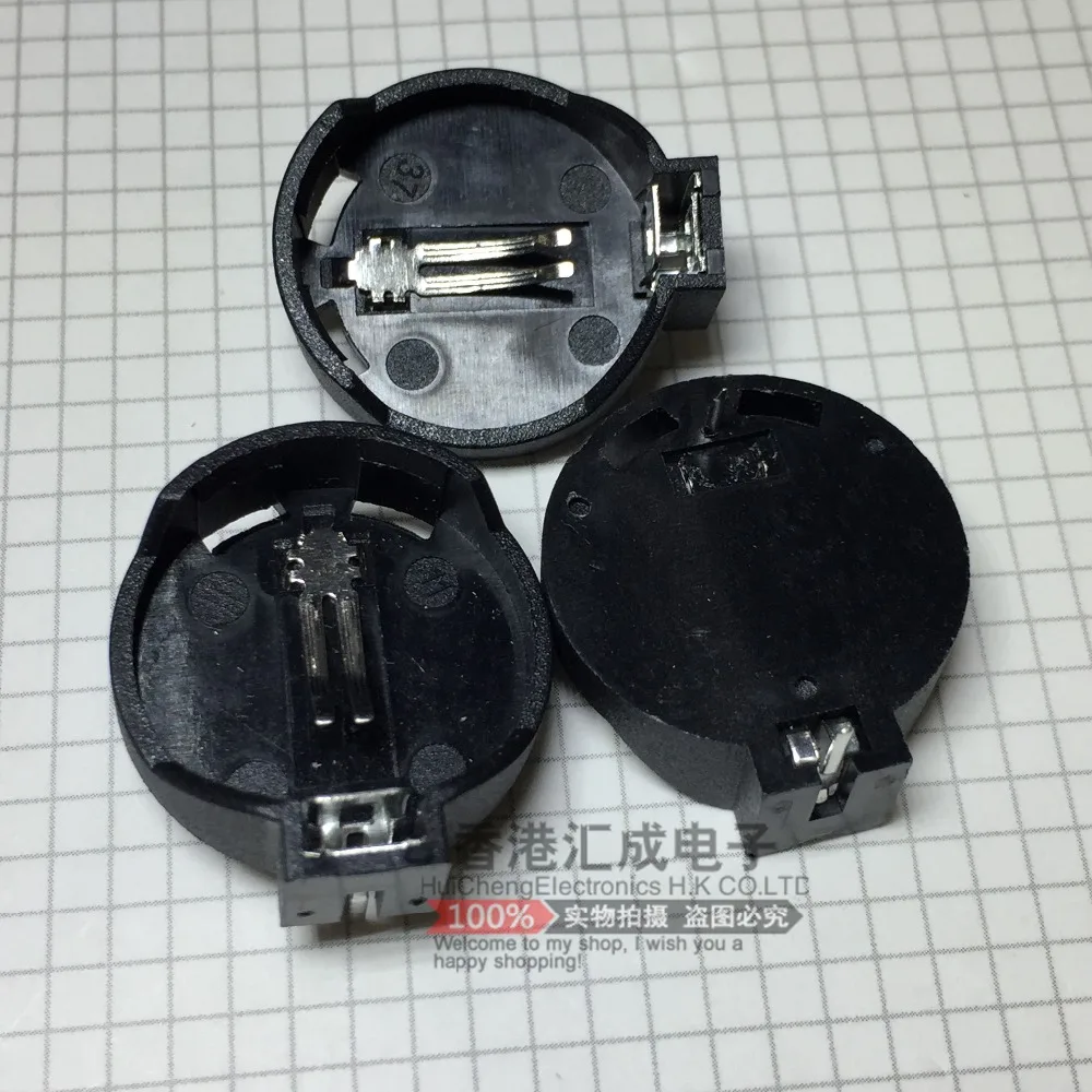 3V button button battery box straight 2032 battery holder CR2032 shell
