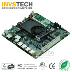 Четыре Gigabit Ethernet Mini itx 17*17 4 LAN D525 1,80 ГГц брандмауэр/сети/ROS moterboard M525VT