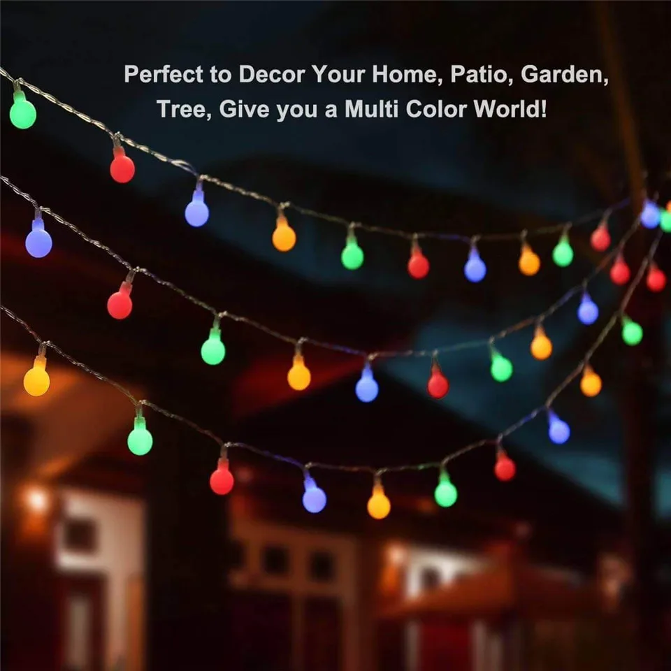 Led Globe string light battery USB fairy tale ball 50Led waterproof bedroom outdoor garden holiday wedding party Christmas