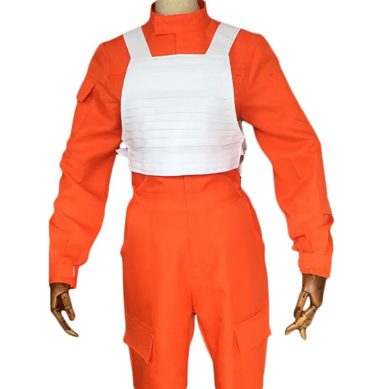 Звездные войны X-Wing Rebel Fighter Pilot комбинезон для косплея + белый защитный жилет Звездные войны костюмы для косплея