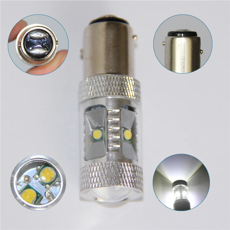 1PC 1157 bay15d S25 CREE Chip 6 SMD LED Car Tail Brake Stop Light Bulbs