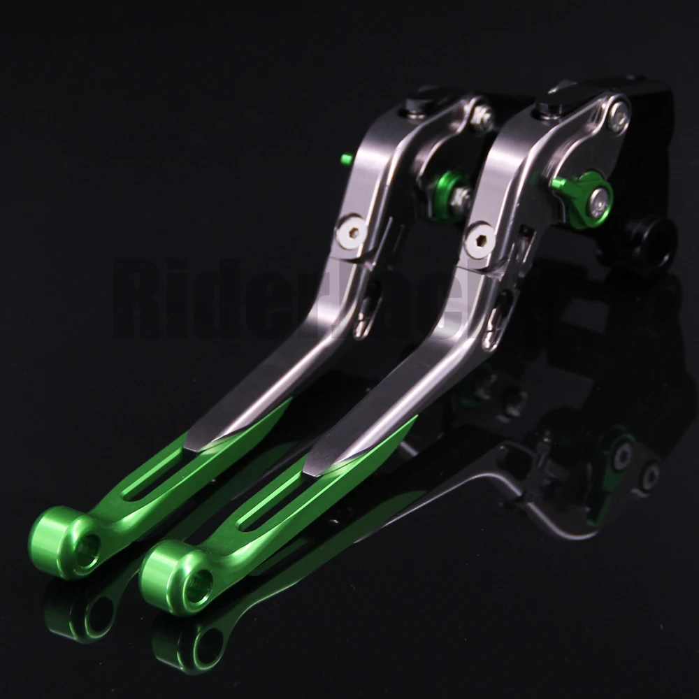 Рычаги тормозной муфты мотоцикла RiderJacky + Ручные захваты рукоятка руля для Kawasaki