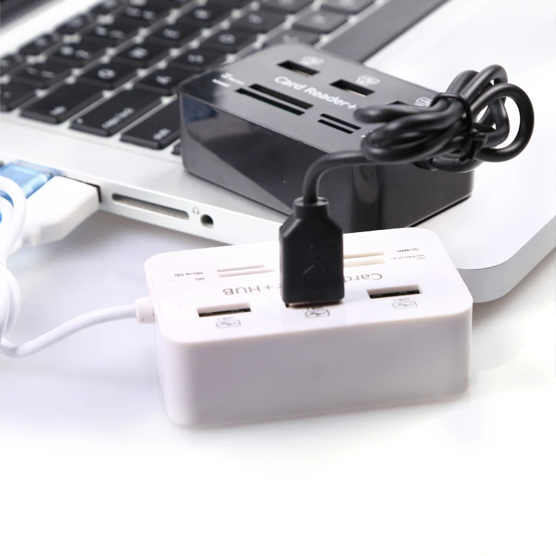 Микро USB концентратор 2 0 комбо 3 порта Кардридер высокоскоростной сплиттер все в