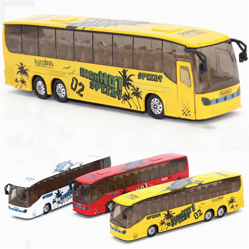 

Abbyfrank 1:50 Bus Miniature Model Car Toys Pull Back City Bus Musical Educational Mini Toy For Children Brinquedo Menino